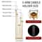 5Arm Gold Tall Floor Candelabra With Acrylic Shades 4