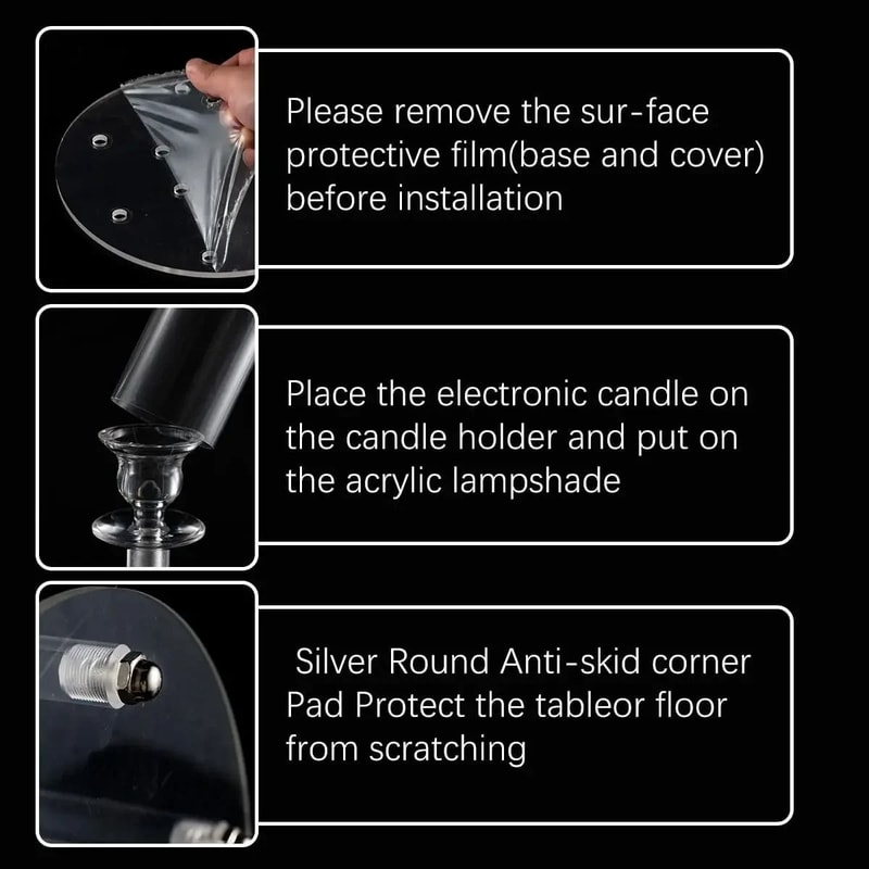 10Arm Acrylic Candelabra Centerpiece Set 2