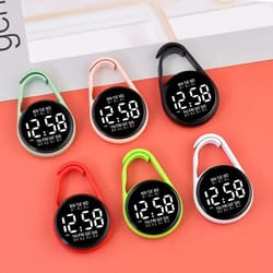 led electronic hanging pocket watch