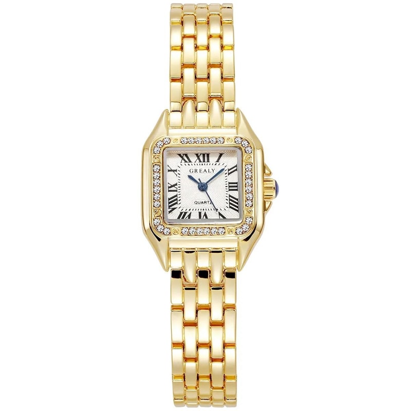 Luxury Gold Stainless Steel Business Watch 4