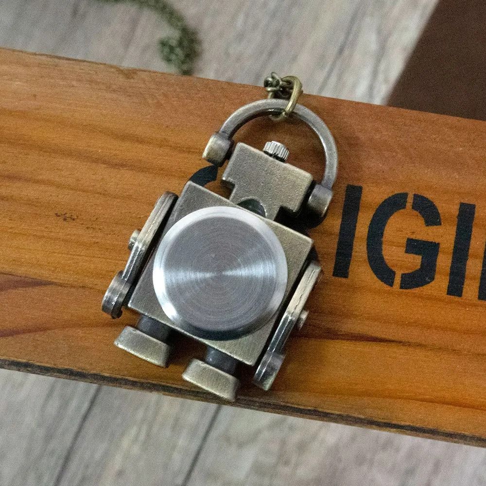 Vintage Robot Quartz Keychain Watch 4