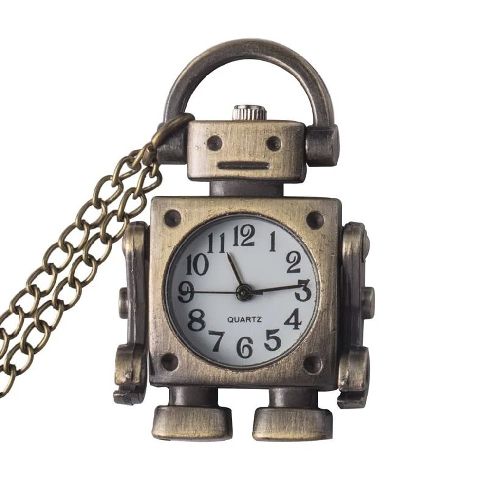 Vintage Robot Quartz Keychain Watch 5