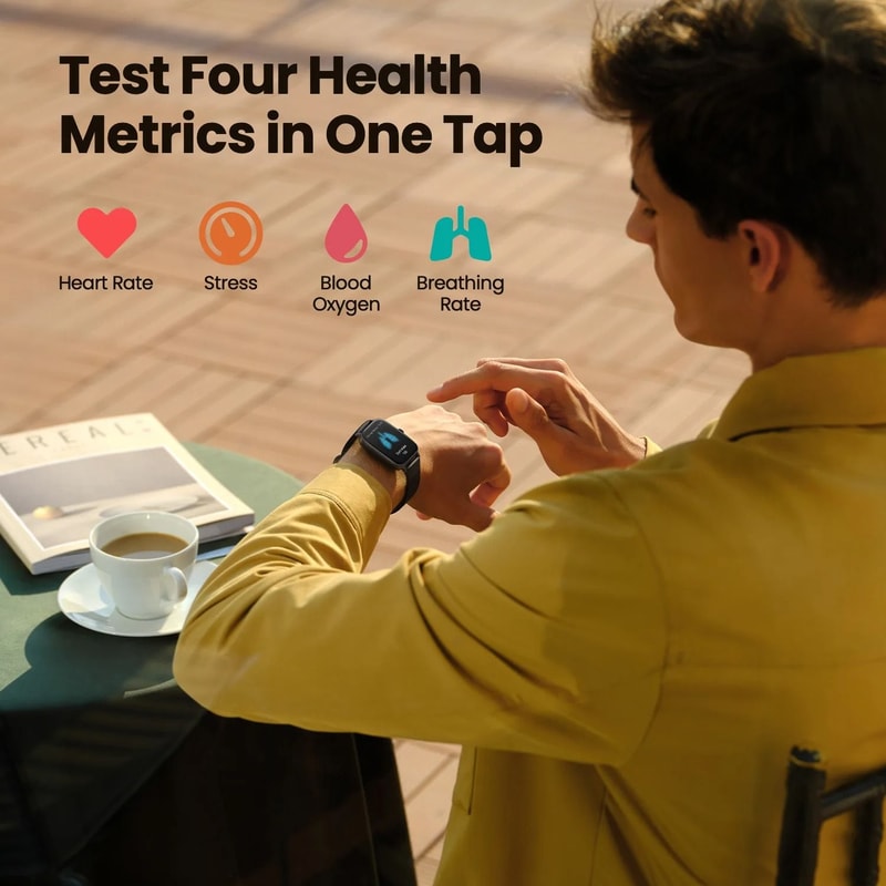 165inch HD AMOLED GPS Smartwatch 4