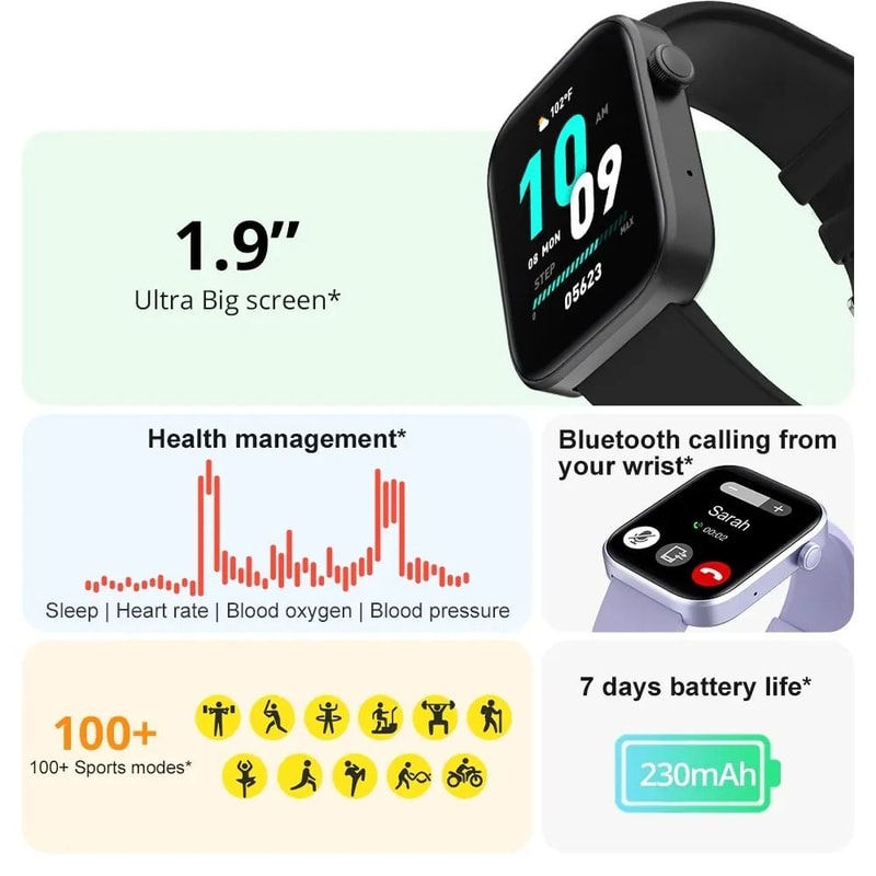 19inch HD Voice Calling Smartwatch 0