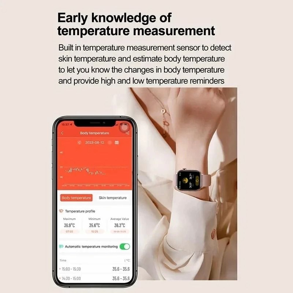 AI Health Diagnostic Body Composition Smartwatch 5