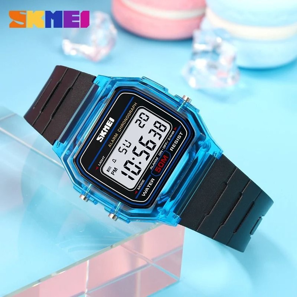 Retro Square Digital Sports Watch 3