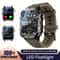 201inch HD Flashlight Outdoor Sports Smartwatch 9