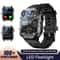 201inch HD Flashlight Outdoor Sports Smartwatch 8