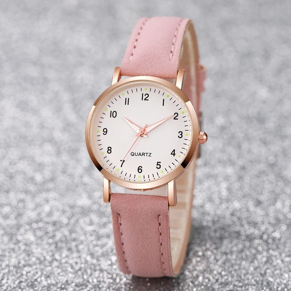 Elegant Arabic Dial Leather Fashion Watch 9