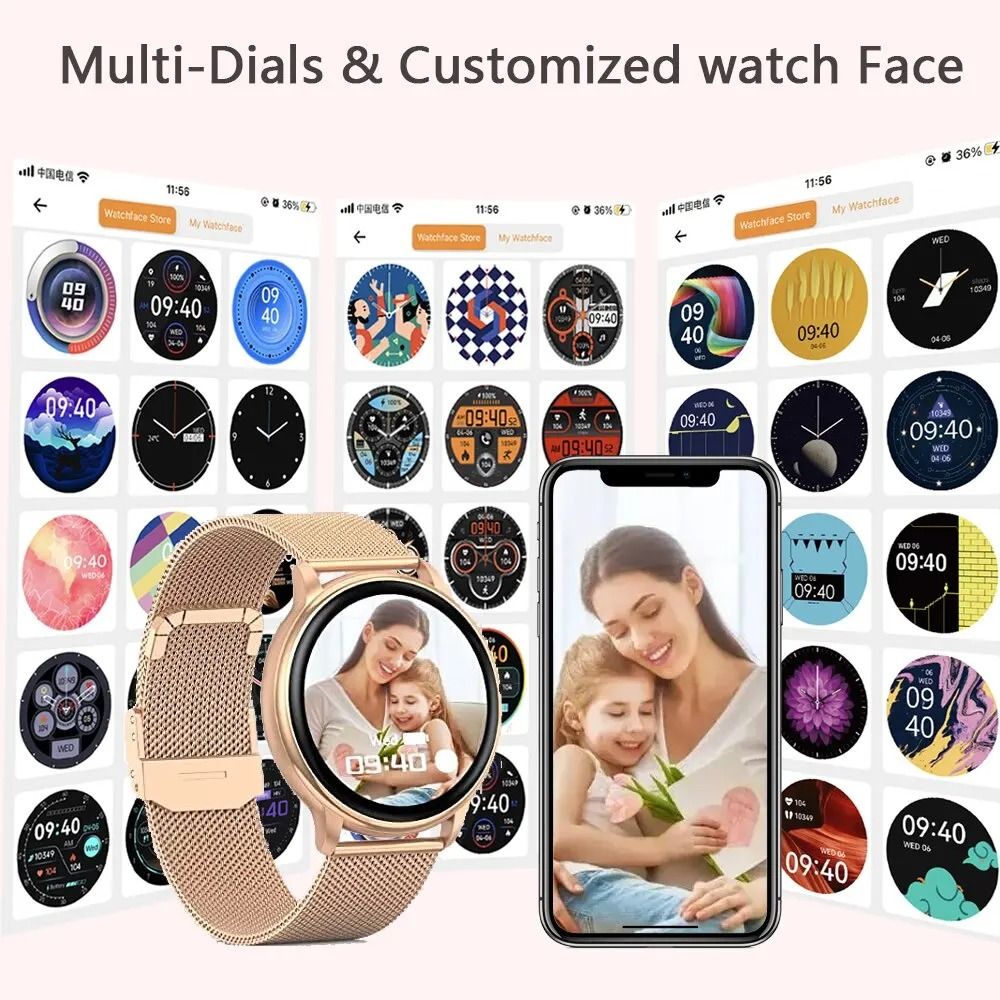 172inch HD CrystalClear Smartwatch 5