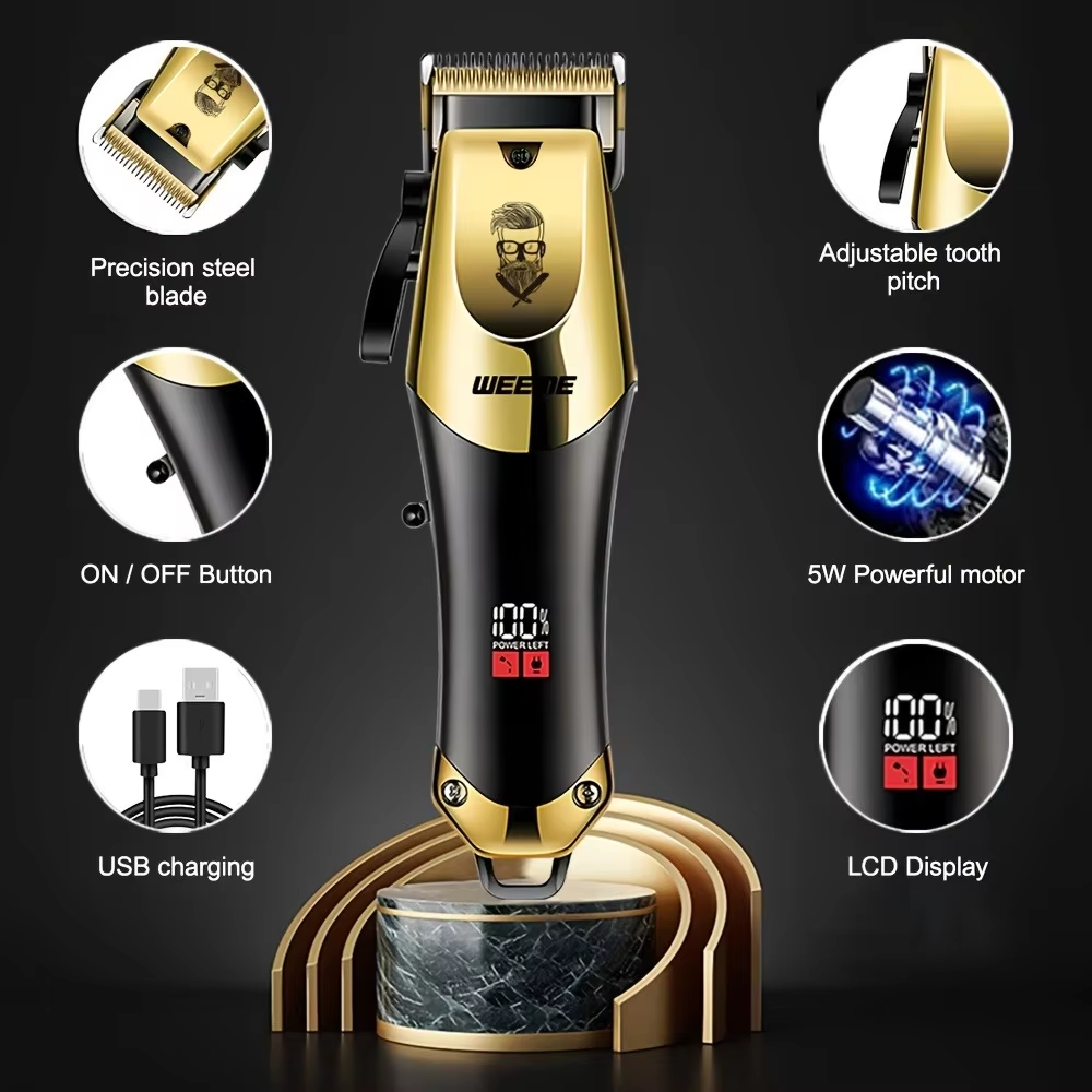 Professional Hair Clippers Set for Men for Haircuts, Beard Trimming, and Home Grooming