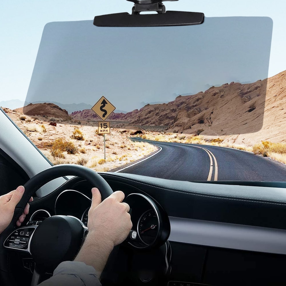 Car AntiGlare Sun Visor Reduces UV Headlight Glare For Safer More Comfortable Driving 0
