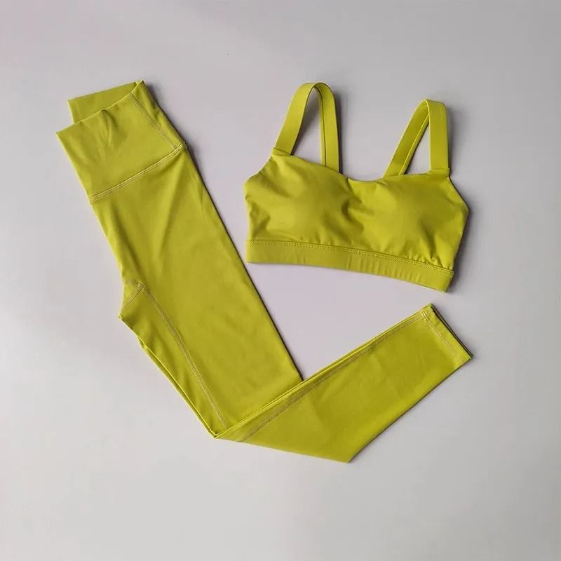 Seamless 2Piece Yoga Workout Sportswear Set 3