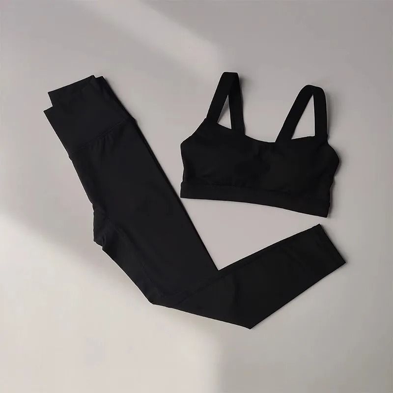 Seamless 2Piece Yoga Workout Sportswear Set 8