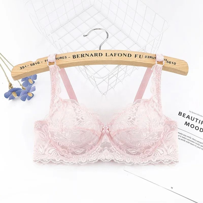 Plus Size Embroidery Lace PushUp Bra 6