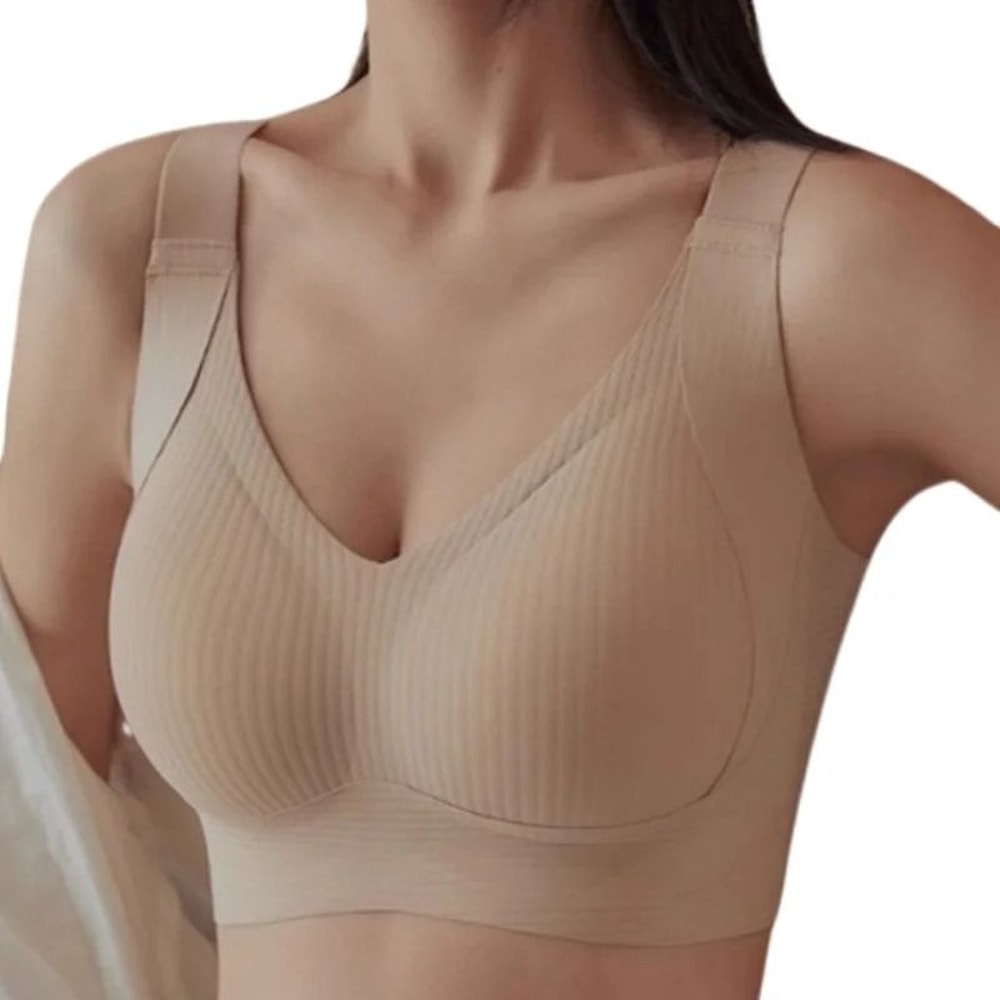 Seamless VNeck NonWire Padded Bra 2