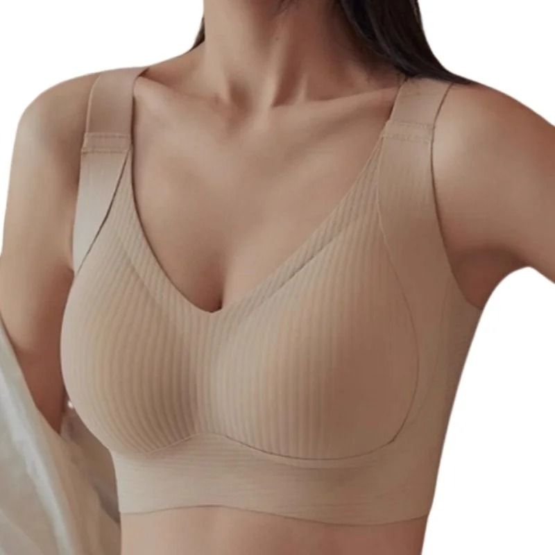 Seamless VNeck NonWire Padded Bra 2