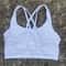 Solid Color CrossBack HighStrength Fitness Sports Bra 9