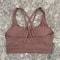 Solid Color CrossBack HighStrength Fitness Sports Bra 11