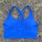 Solid Color CrossBack HighStrength Fitness Sports Bra 12