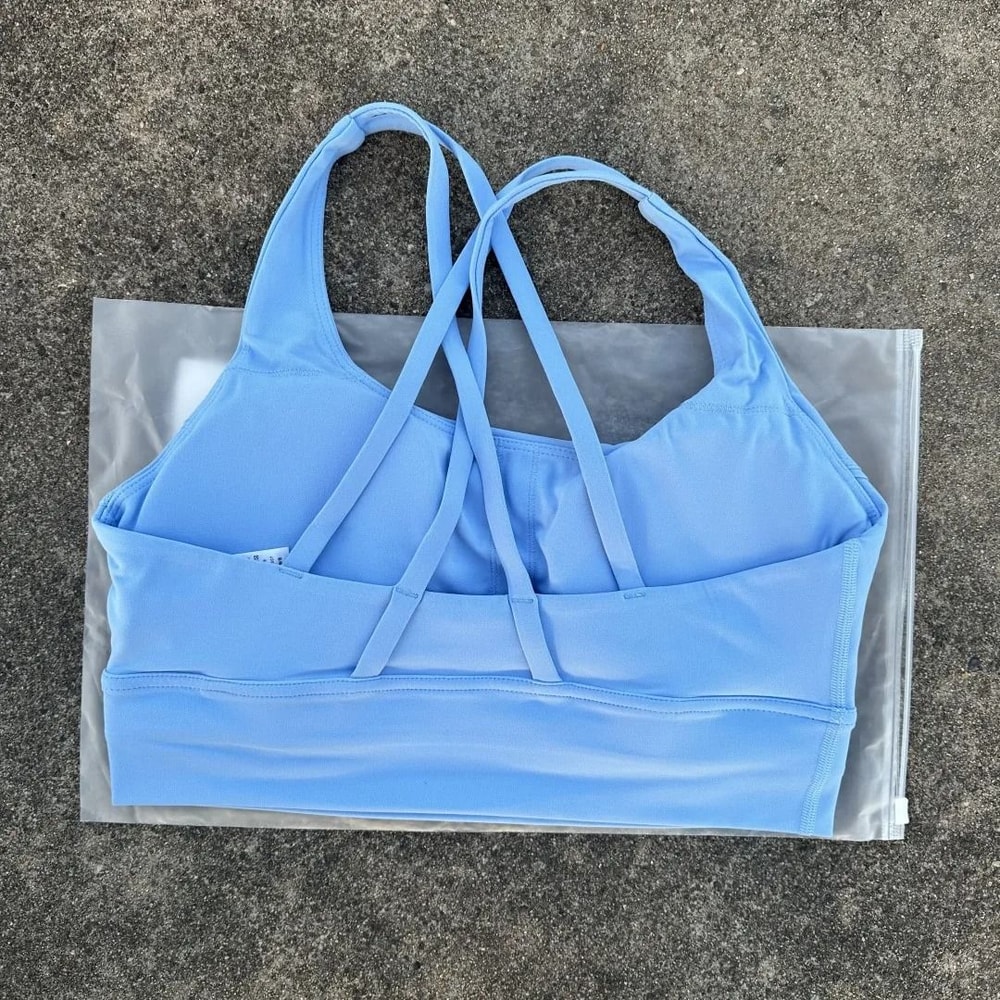 Solid Color CrossBack HighStrength Fitness Sports Bra 7