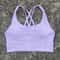 Solid Color CrossBack HighStrength Fitness Sports Bra 14