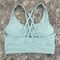 Solid Color CrossBack HighStrength Fitness Sports Bra 15