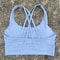 Solid Color CrossBack HighStrength Fitness Sports Bra 16