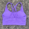Solid Color CrossBack HighStrength Fitness Sports Bra 18