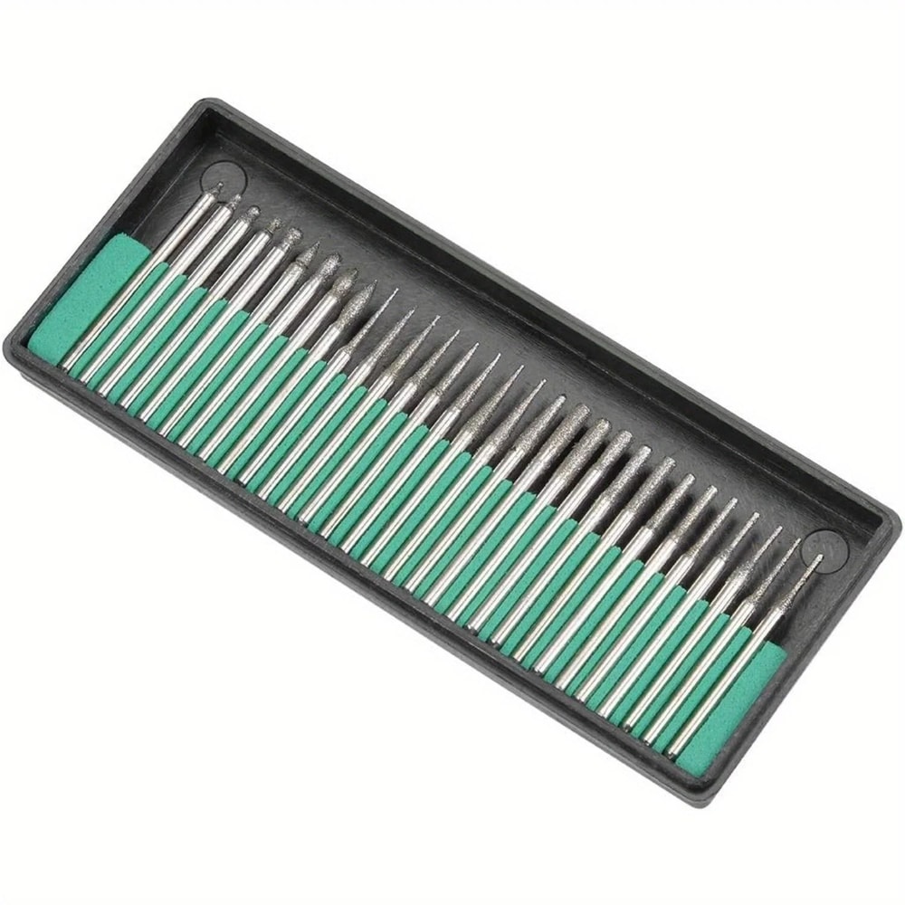 30Piece Diamond Burr Drill Bit Set 8