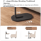 Adjustable Height Laptop Table, 360° Rotating C-Shaped Table for Comfort