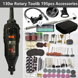multifunctional rotary tool kit with flex shaft