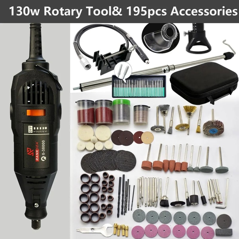 Multifunctional Rotary Tool Kit With Flex Shaft 1