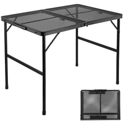 lightweight aluminum folding grill table
