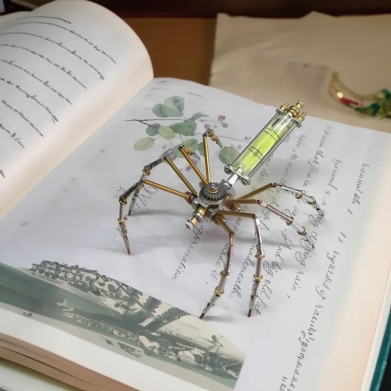 Cyberpunk DIY Mechanical Spider Metal 3D Puzzle Kit 8