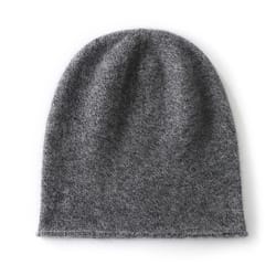 100% pure cashmere knitted beanie hat – ultra-soft winter warmth