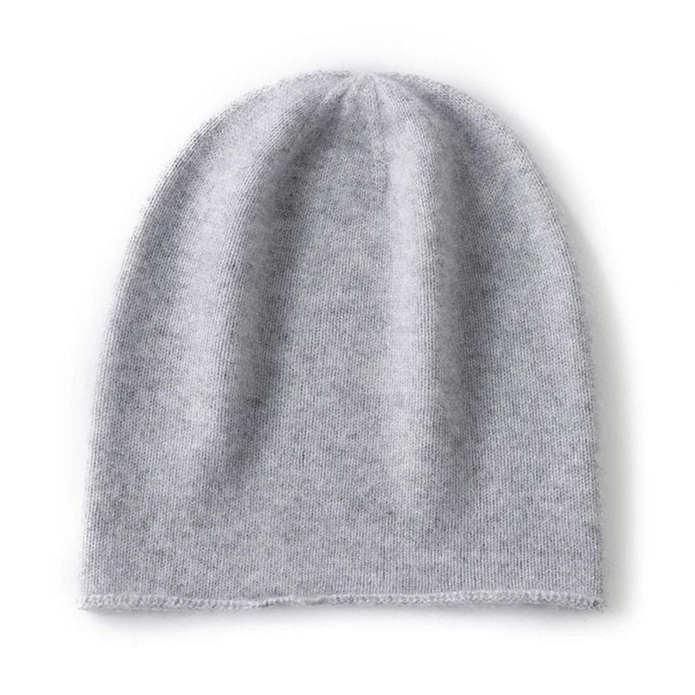 100 Pure Cashmere Knitted Beanie Hat UltraSoft Winter Warmth 13