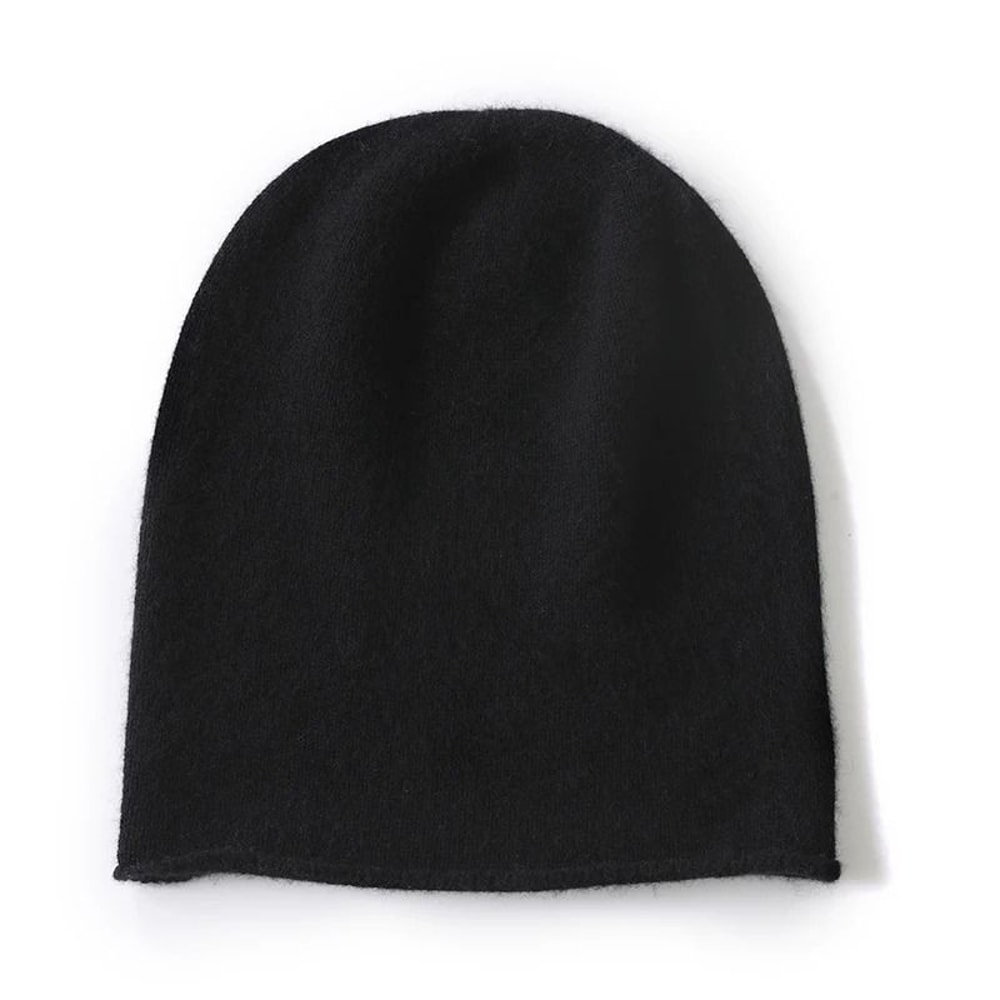 100 Pure Cashmere Knitted Beanie Hat UltraSoft Winter Warmth 7