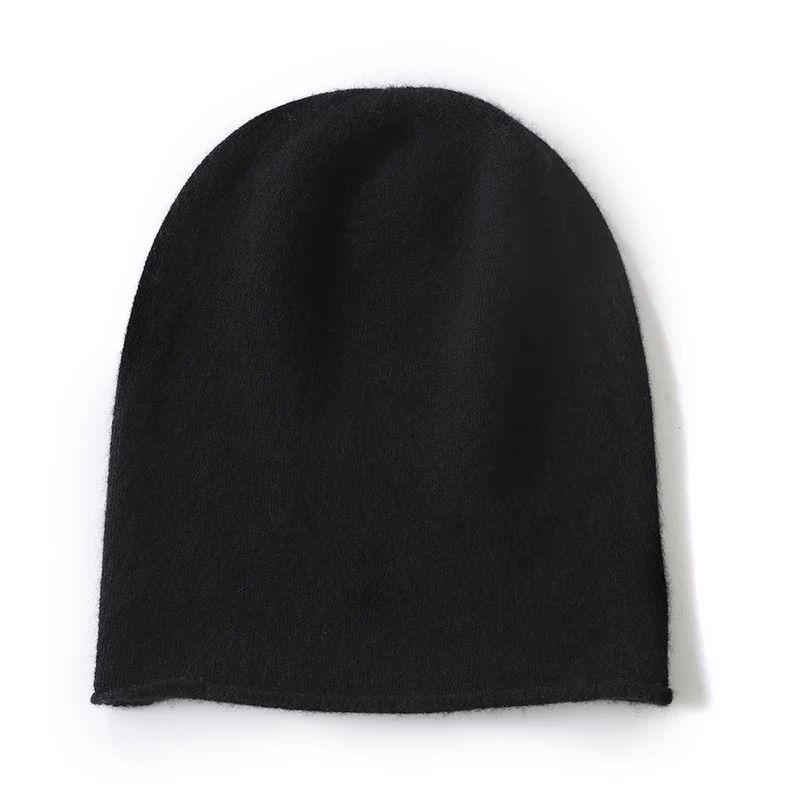 100 Pure Cashmere Knitted Beanie Hat UltraSoft Winter Warmth 7