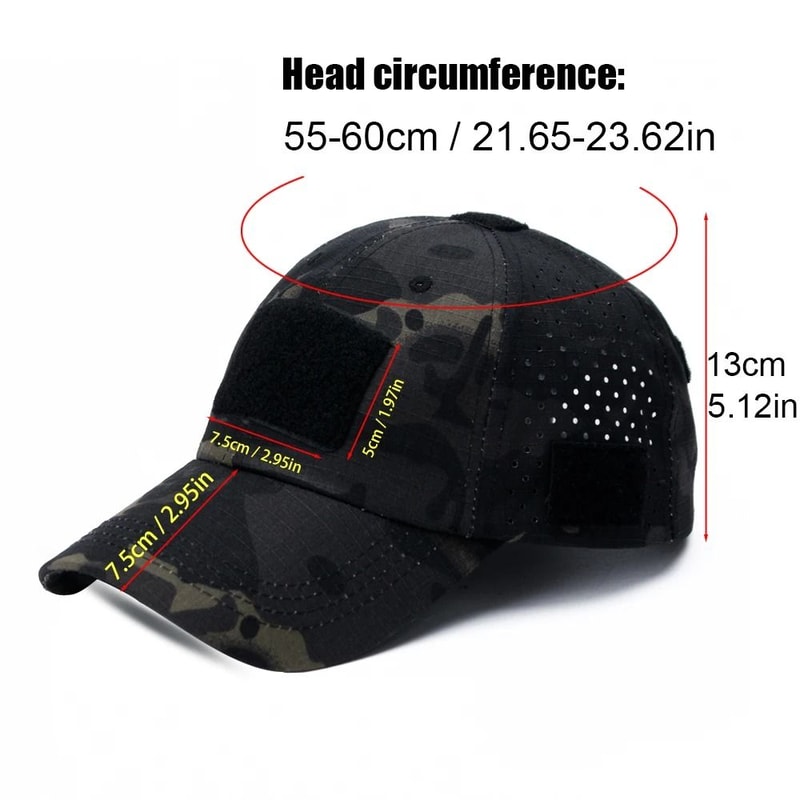 Unisex Camouflage Baseball Cap Adjustable Fashion Streetwear 1