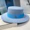 Elegant WideBrim Fedora Hat With Ribbon Band Classic Jazz Style 12