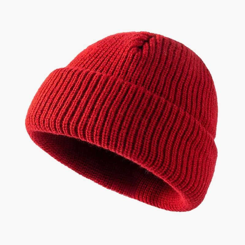 Short Style Knitted Beanie Unisex Autumn And Winter Woolen Hat 1