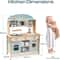 Interactive Wooden Play Kitchen Premium Toddler Culinary Playset 2