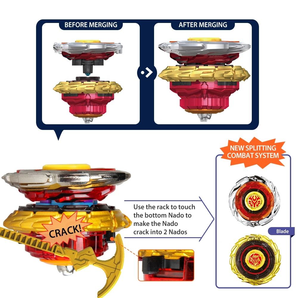 Infinity Nado 3 Crack Series 2in1 Split Metal Battle Gyroscope 2