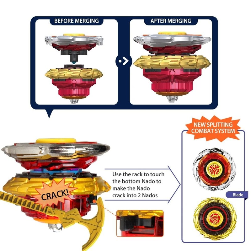 Infinity Nado 3 Crack Series 2in1 Split Metal Battle Gyroscope 2