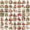 50Piece Creative Retro Christmas Vinyl Sticker Set 6