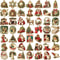 50Piece Creative Retro Christmas Vinyl Sticker Set 7