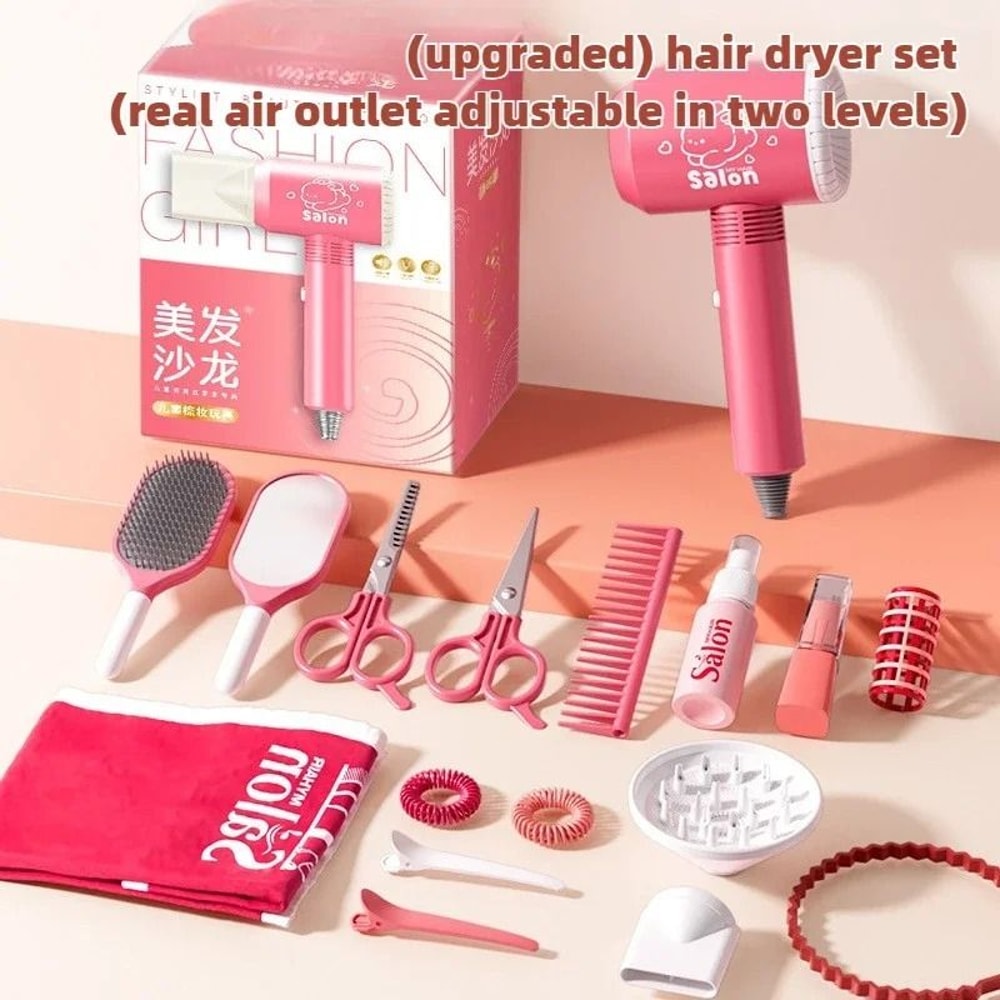 Girls Beauty Salon And Makeup Simulation Set Ultimate Fashion Styling Playset 10