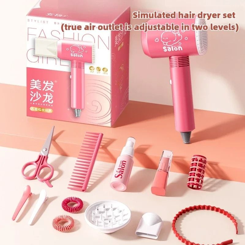 Girls Beauty Salon And Makeup Simulation Set Ultimate Fashion Styling Playset 8