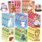 8Piece Christmas Snowman Make A Face Puzzle Stickers 9